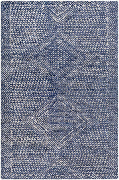 Moyne Area Rug blue geometric pattern by Boutique Rugs for clearance on Tampa Home & Garden Store