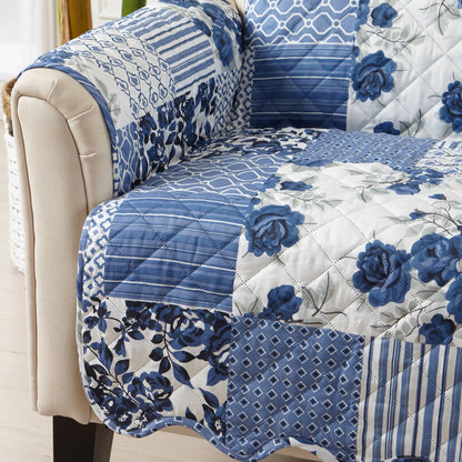Reversible Floral Patchwork Furniture Cover