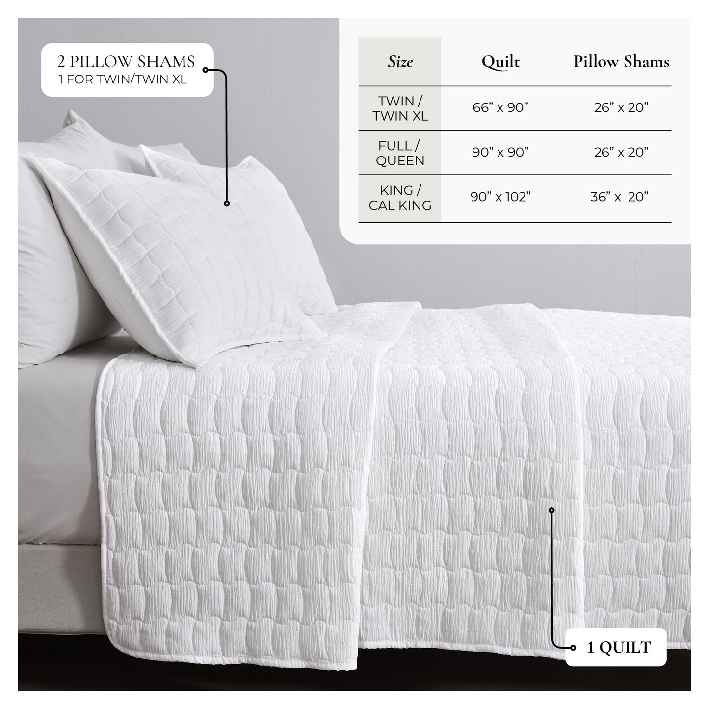 Breathable Gauze Quilt Set and Wave Stitch
