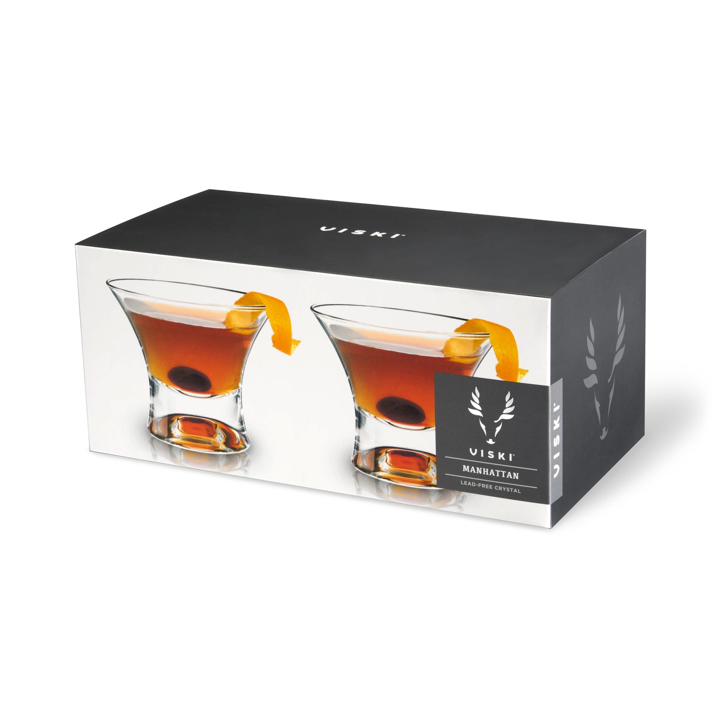Stemless Crystal Manhattan Glasses Set of Two