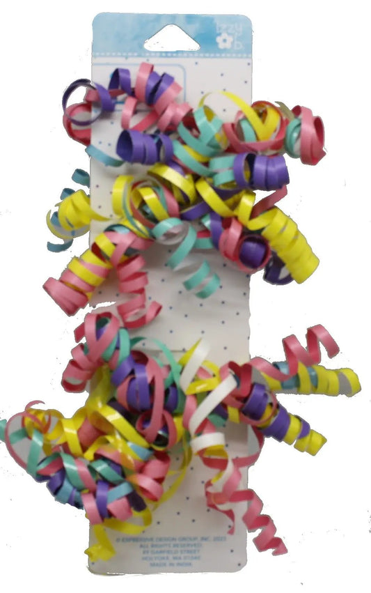 Set of 2 pastel curly bows for gift wrap by The Country Christmas Loft on Tampa Home & Garden Store