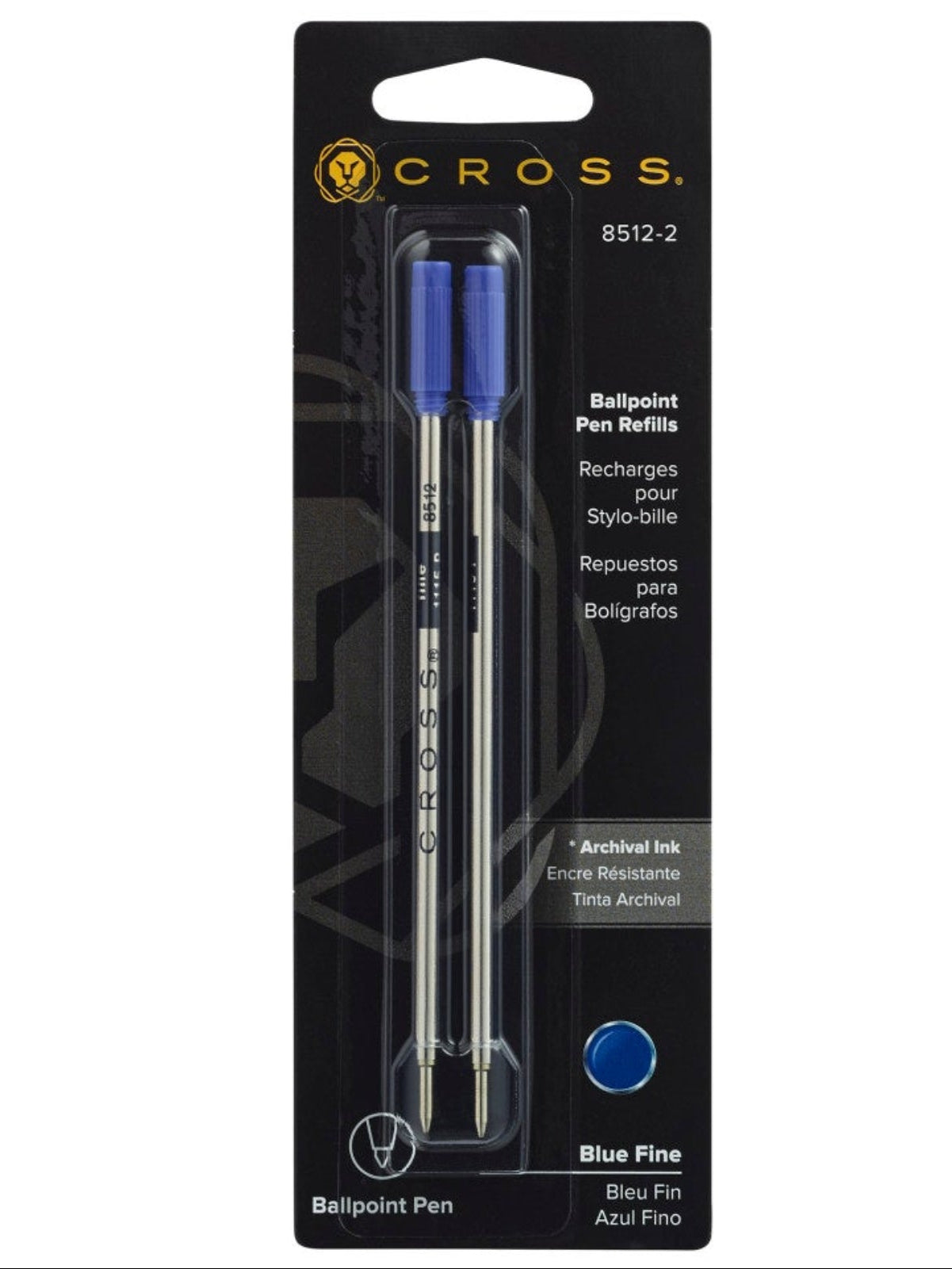 Ballpoint pen refills blue fine point dual pack A.T. Cross on Tampa Home & Garden Store