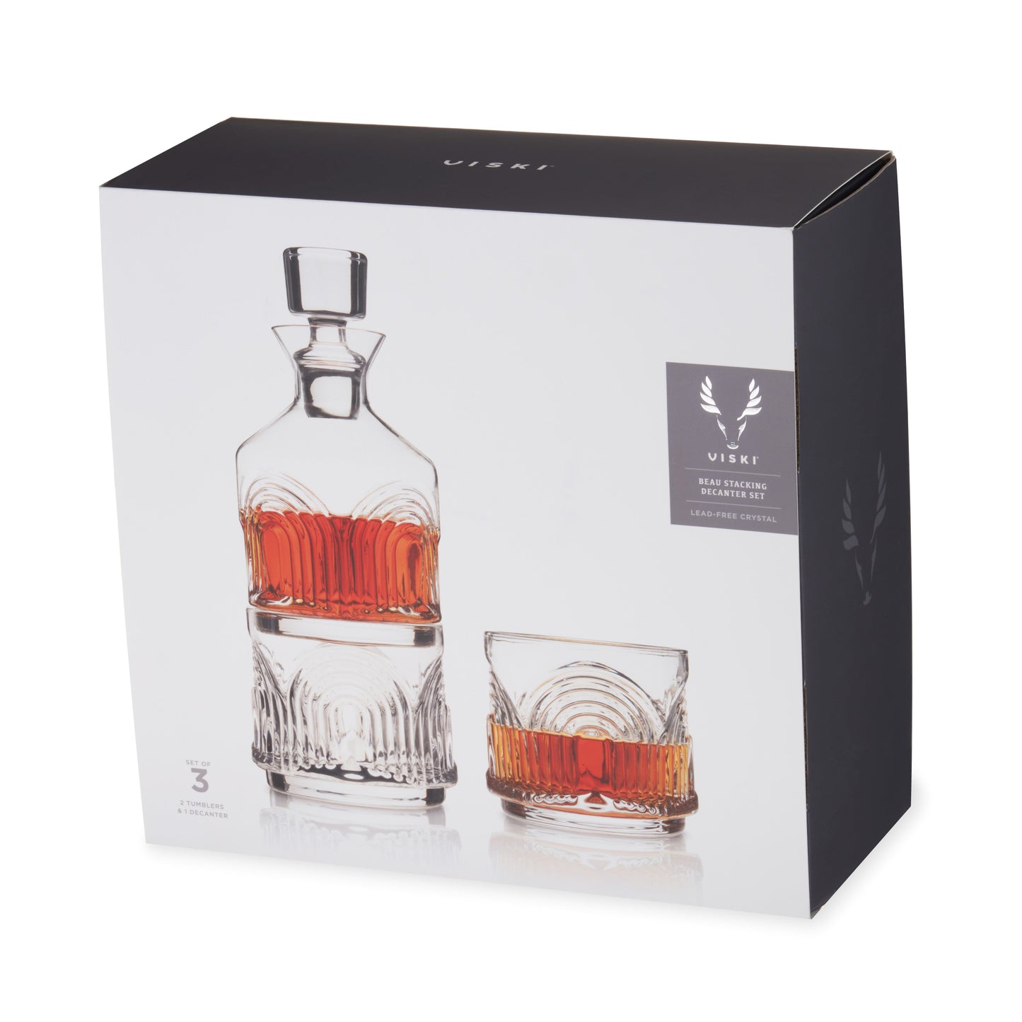 Beau Stacking Decanter Set with the Two Glasses