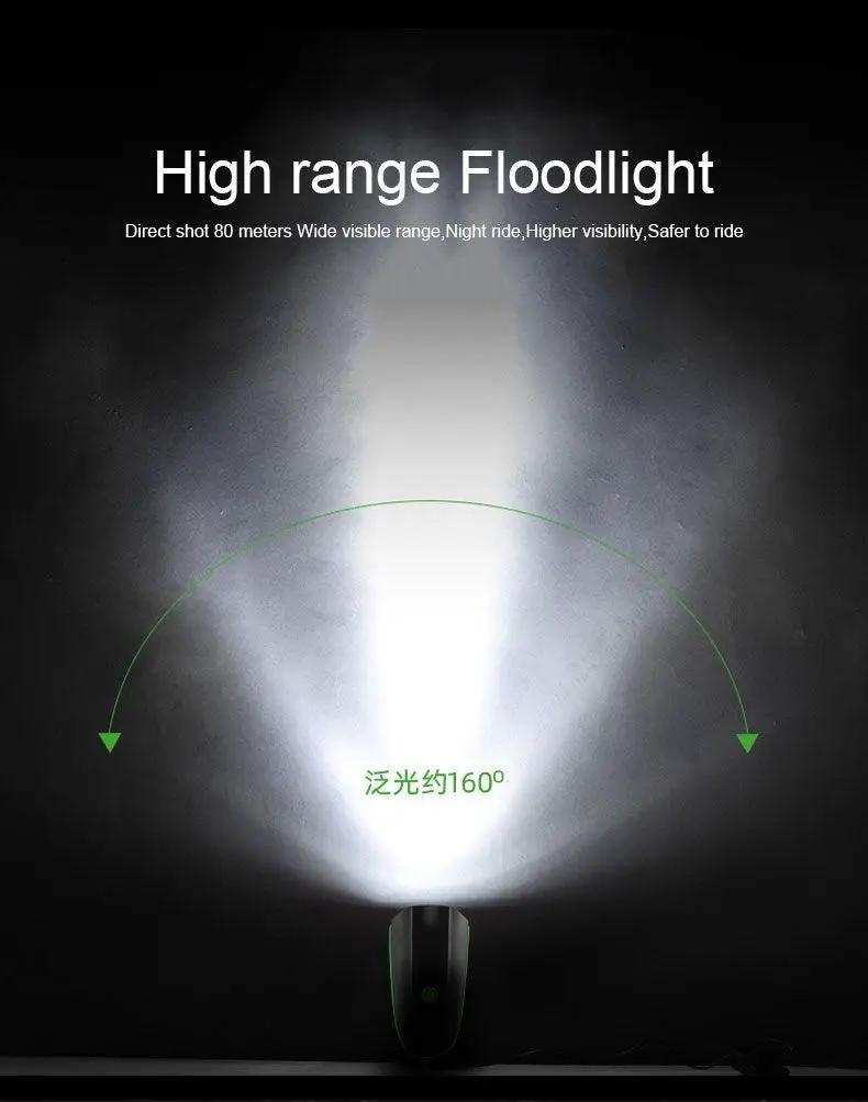 Multifunction Bicycle Light and Horn Bell