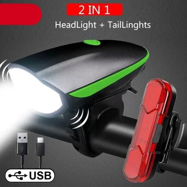 Multifunction Bicycle Light and Horn Bell