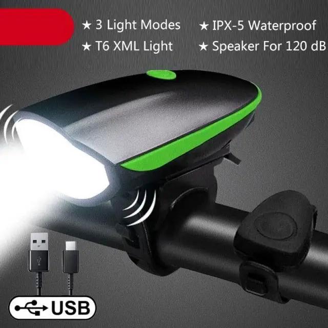 Multifunction Bicycle Light and Horn Bell