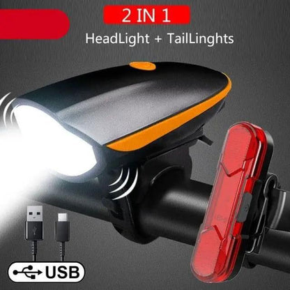 Multifunction Bicycle Light and Horn Bell