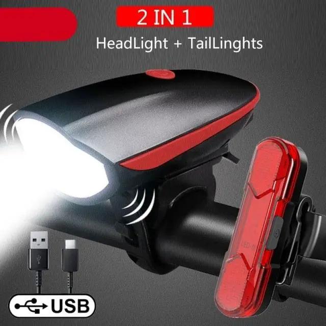 Multifunction Bicycle Light and Horn Bell