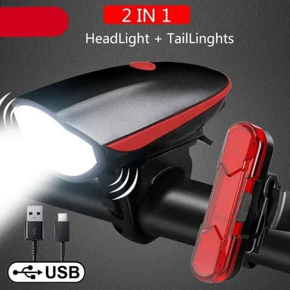 Multifunction Bicycle Light and Horn Bell
