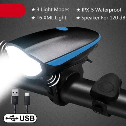 Multifunction Bicycle Light and Horn Bell