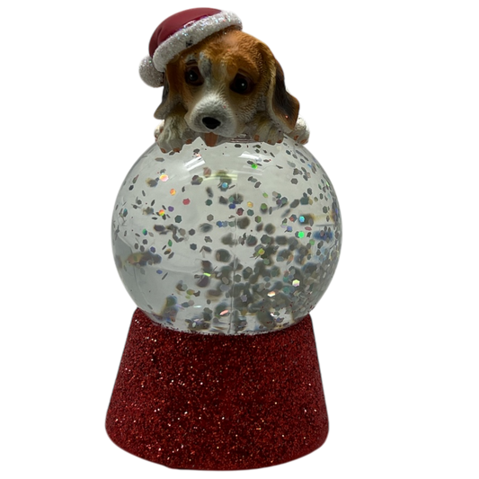Boule à neige lumineuse Beagle