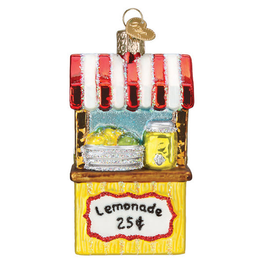 Ornement en verre pour stand de limonade