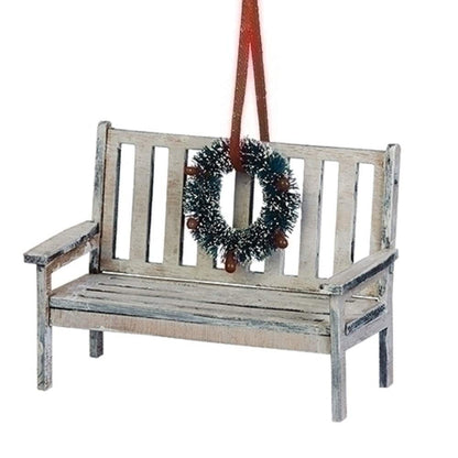 Adorno navideño para banco con corona