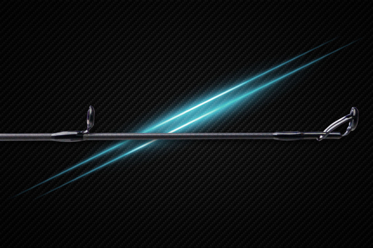 Denali Myriad fishing rod with a black finish and metal guide rings on Tampa Home & Garden Store