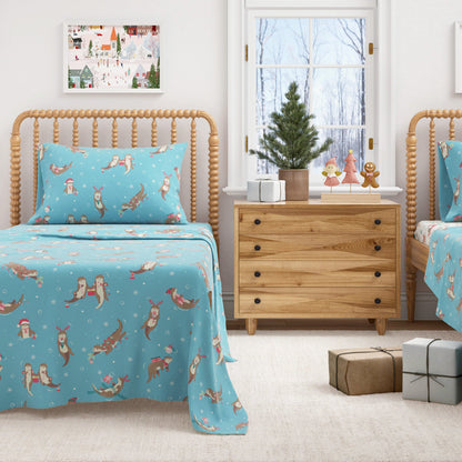 Soft and Plush Turkish Cotton Christmas Sheets
