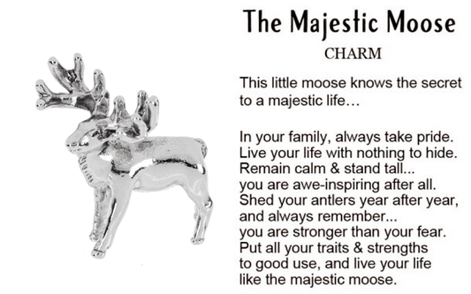The Majestic Moose Charm