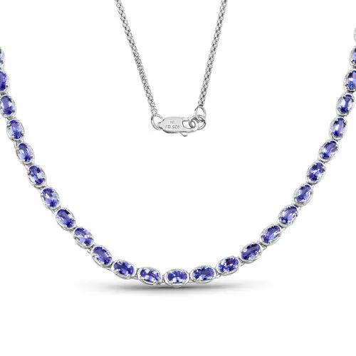 Tanzanite necklace 10.00ct genuine stones in .925 sterling silver chain on Tampa Home & Garden Store