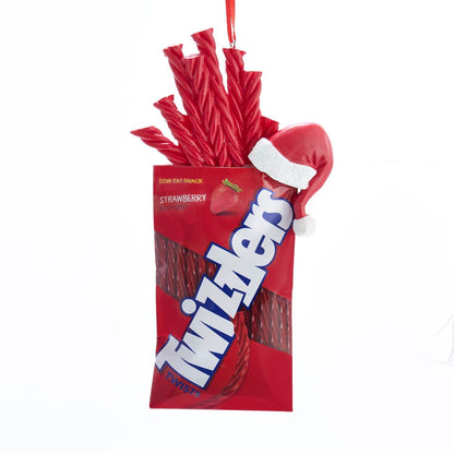 Ornement Twizzlers Hershey's avec chapeau de Père Noël