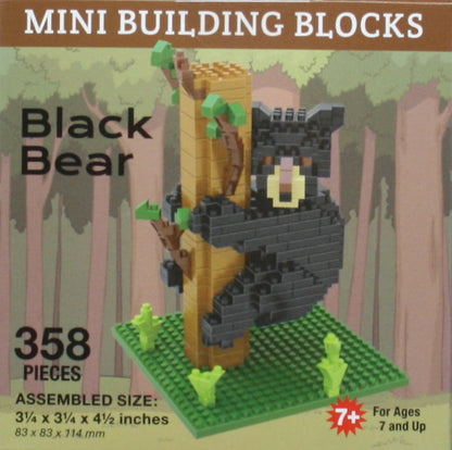 Ours noir sur un arbre Mini blocs de construction