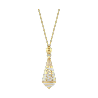 Pendant necklace Flowers by Orly Enamel Stripe Drop in gold-tone by Lauren G Adams on Tampa Home & Garden Store