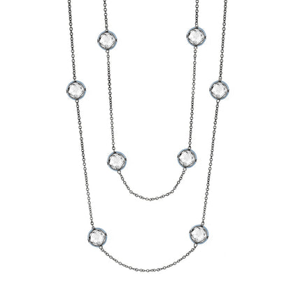 Prince Charming Cubic Zirconia And Gold Necklace
