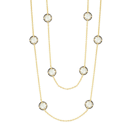 Prince Charming Cubic Zirconia And Gold Necklace