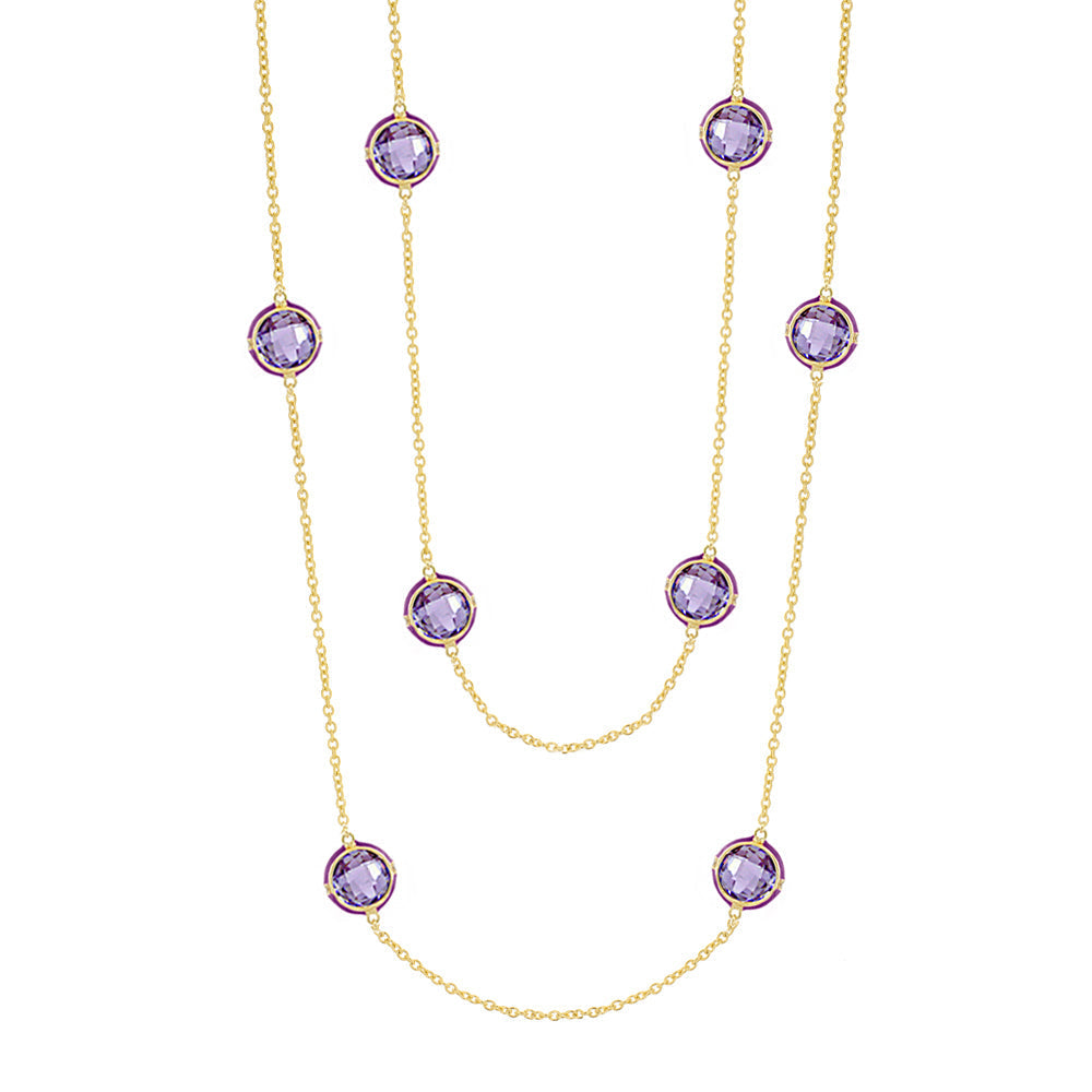 Prince Charming Cubic Zirconia And Gold Necklace