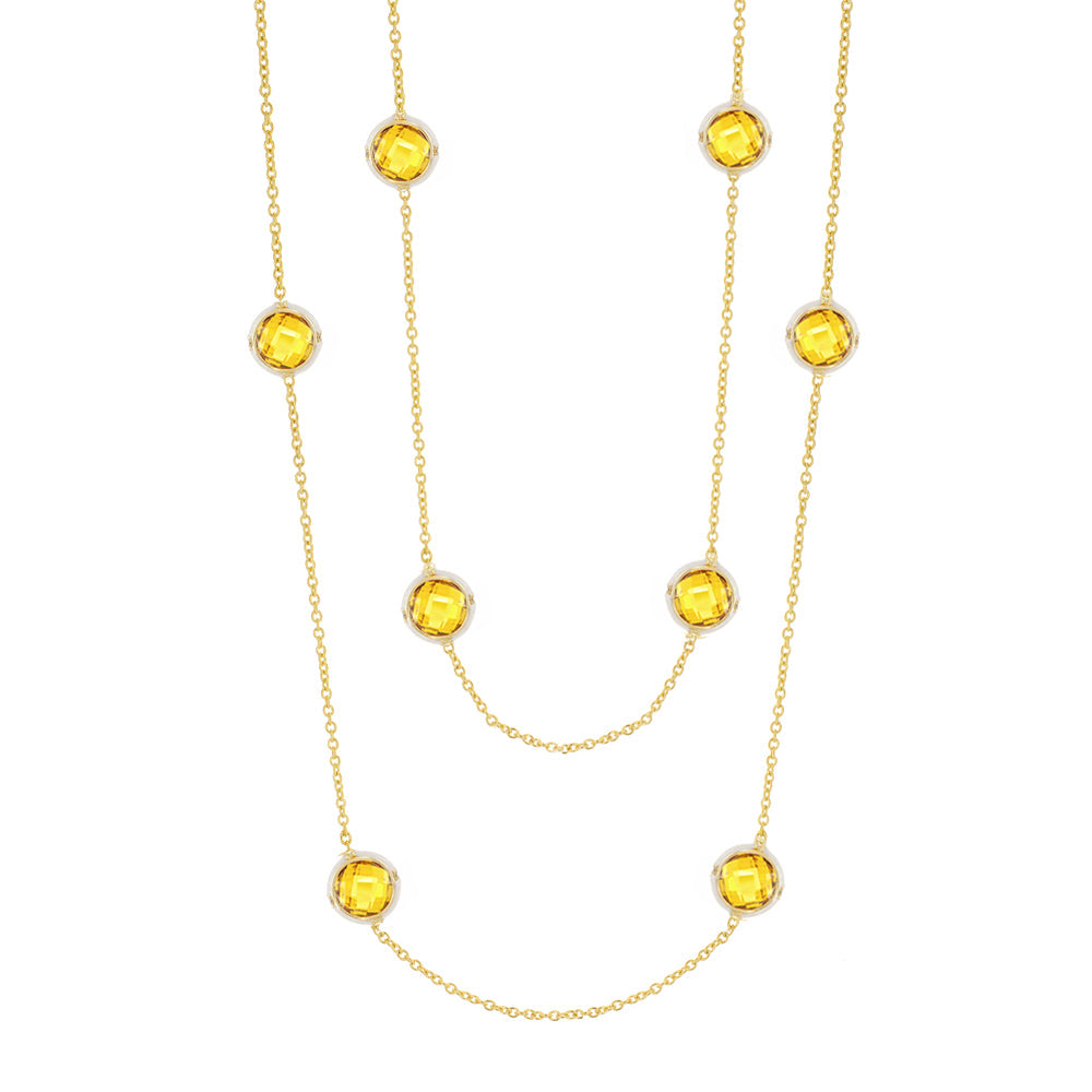 Prince Charming Cubic Zirconia And Gold Necklace