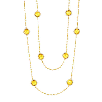 Prince Charming Cubic Zirconia And Gold Necklace