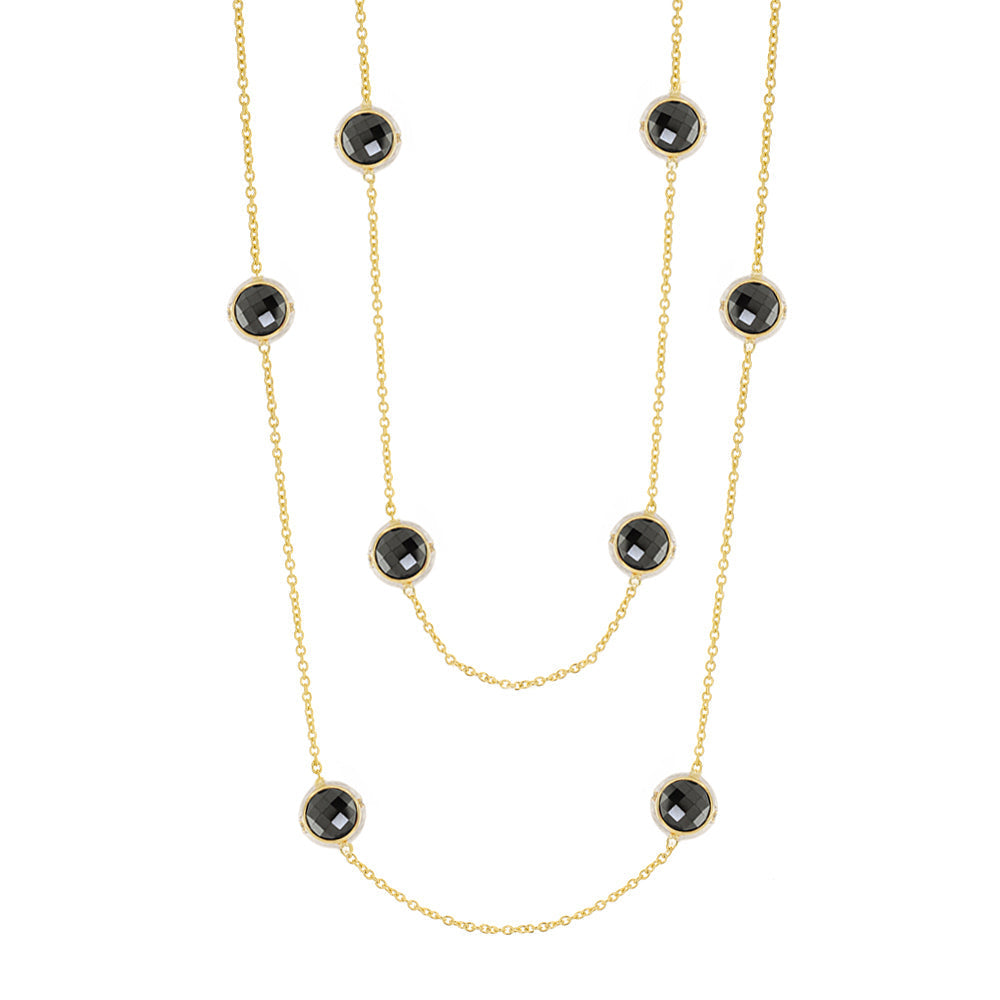 Prince Charming Cubic Zirconia And Gold Necklace
