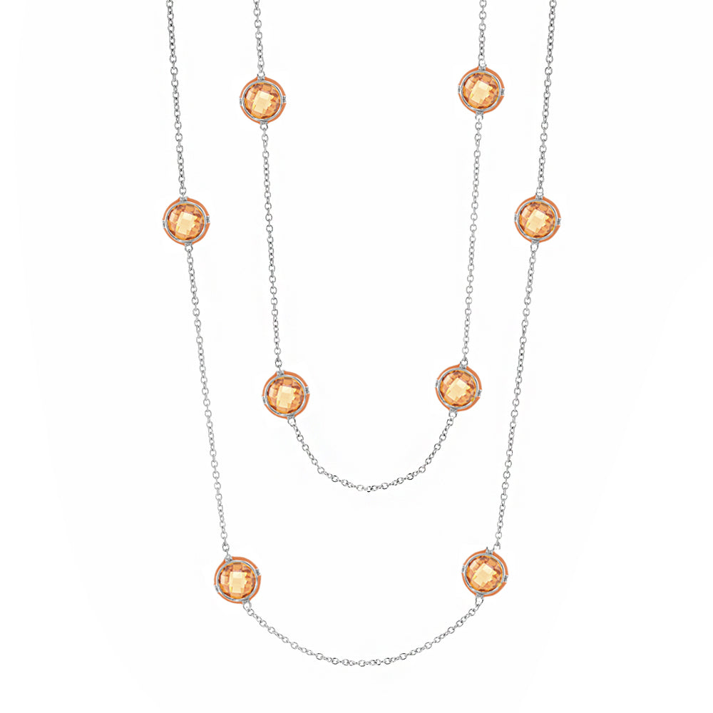 Prince Charming Cubic Zirconia And Gold Necklace