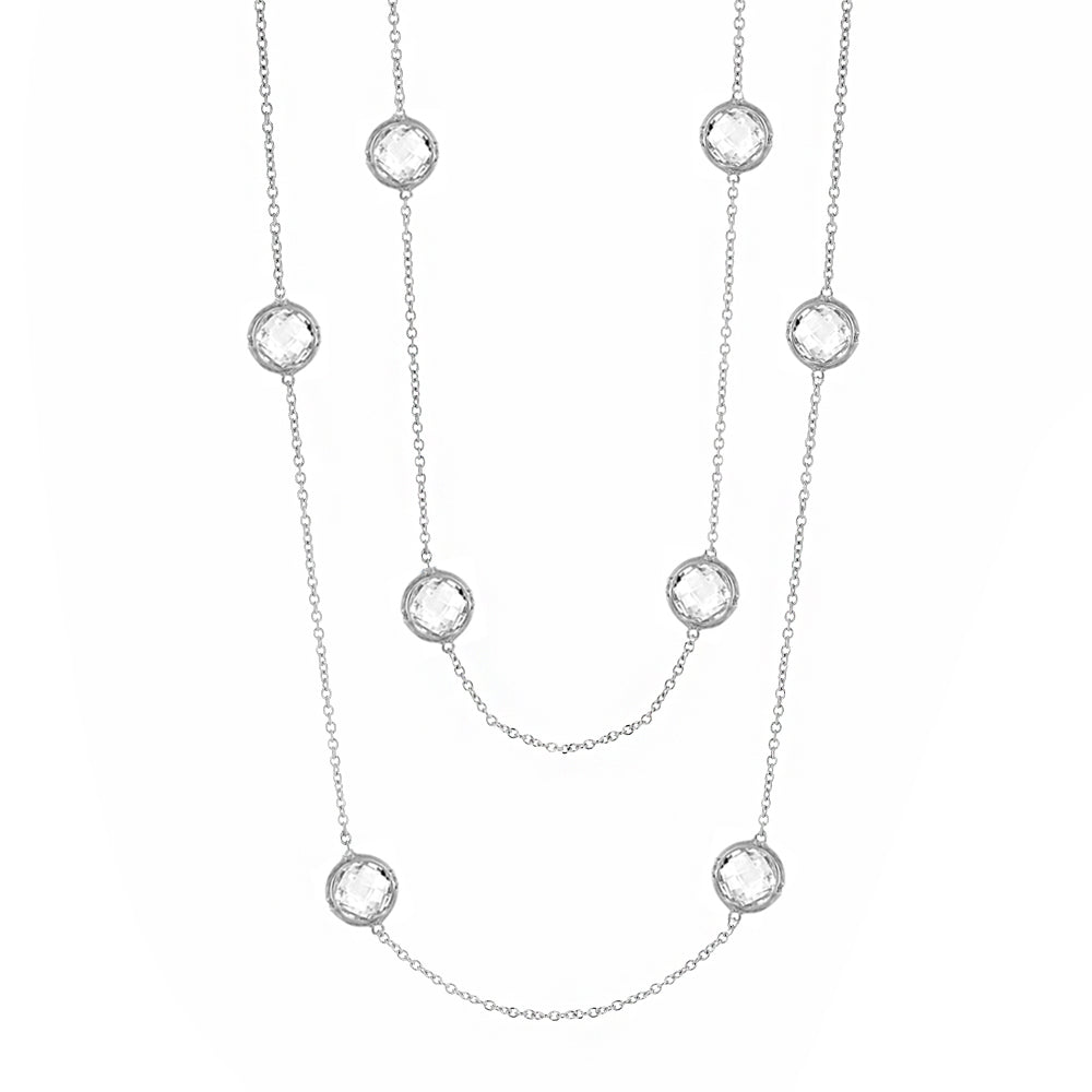 Prince Charming Cubic Zirconia And Gold Necklace