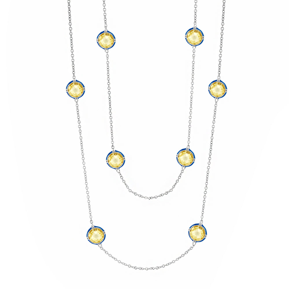 Prince Charming Cubic Zirconia And Gold Necklace