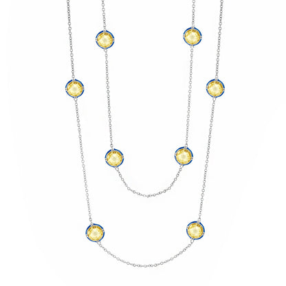 Prince Charming Cubic Zirconia And Gold Necklace
