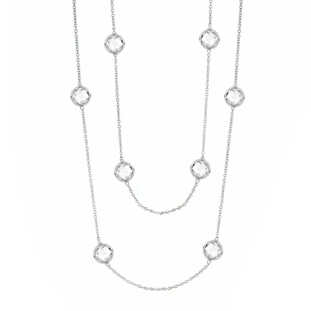 Prince Charming Cubic Zirconia And Gold Necklace
