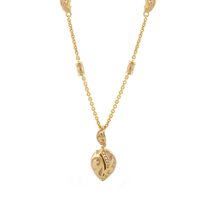 Stackable Desire Necklace pendant with filigree heart and stone accents by Lauren G Adams on Tampa Home & Garden Store