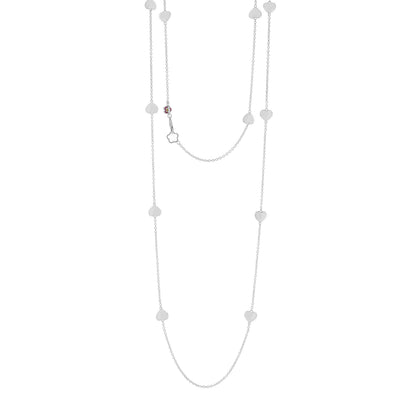 Lots of Love Necklace, long silver-tone chain with heart charms by Lauren G Adams on Tampa Home & Garden Store