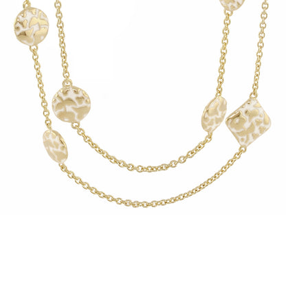 Flowers by Orly Necklace, gold-tone chain with floral discs and diamond charms Lauren G Adams on Tampa Home & Garden Store