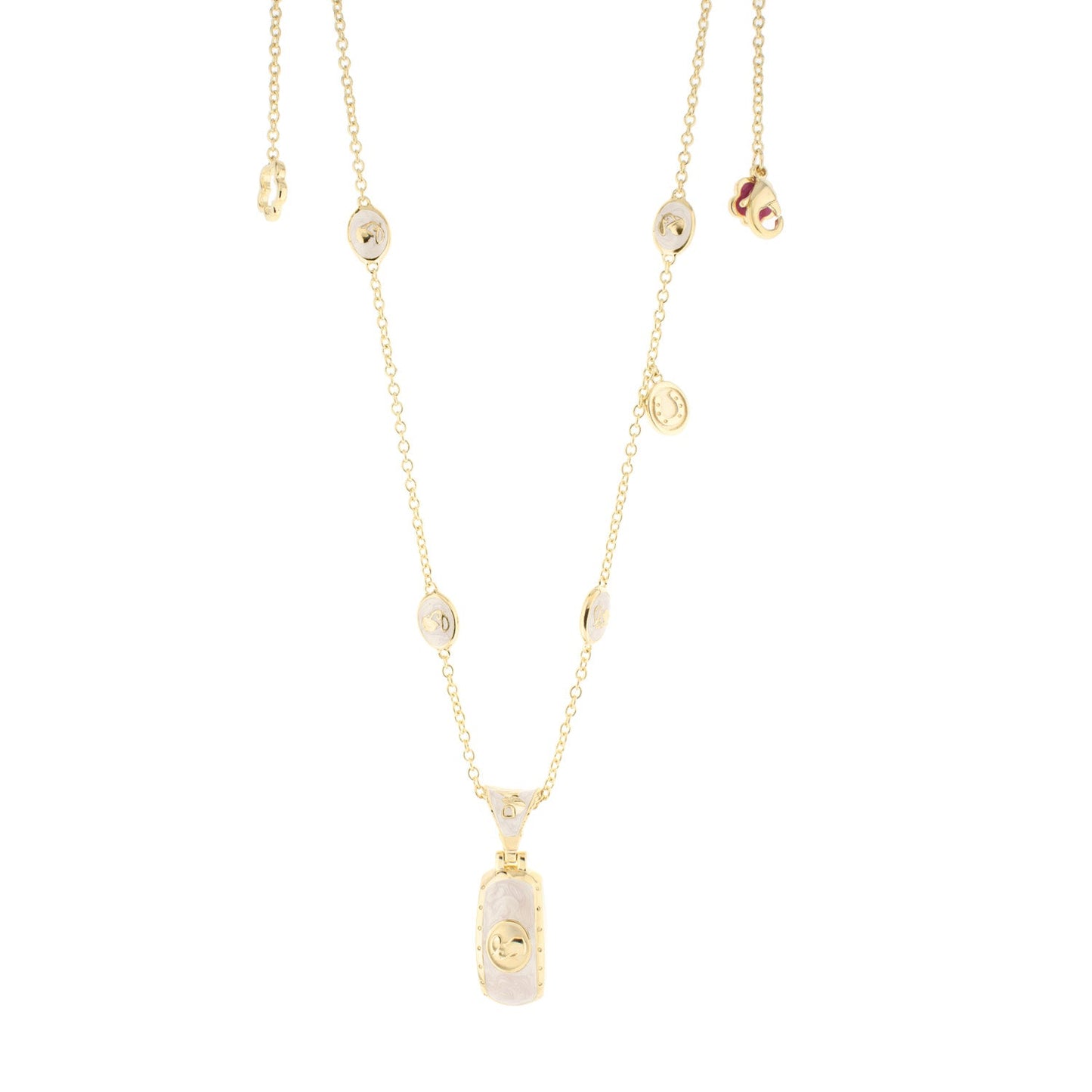 Gold tone Equestrian Pendant Necklace with lavender stone pendant by Lauren G Adams on Tampa Home & Garden Store
