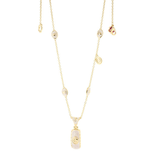 Gold tone Equestrian Pendant Necklace with lavender stone pendant by Lauren G Adams on Tampa Home & Garden Store