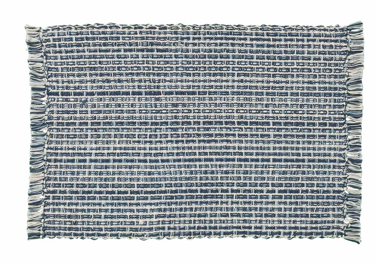 set de table en denim tweed