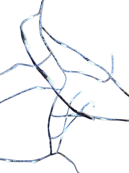 6 Foot Pre-Lit LED Twinkle Silver Branch Garland - Tampa Home & Garden Store