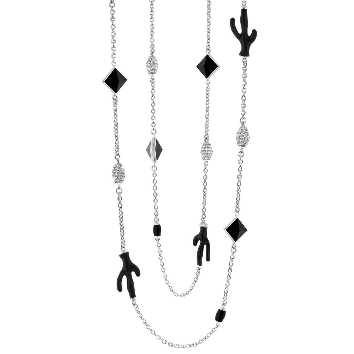 Pretty Little Things Necklace by Lauren G Adams, sea life with black diamond pendants on Tampa Home & Garden Store