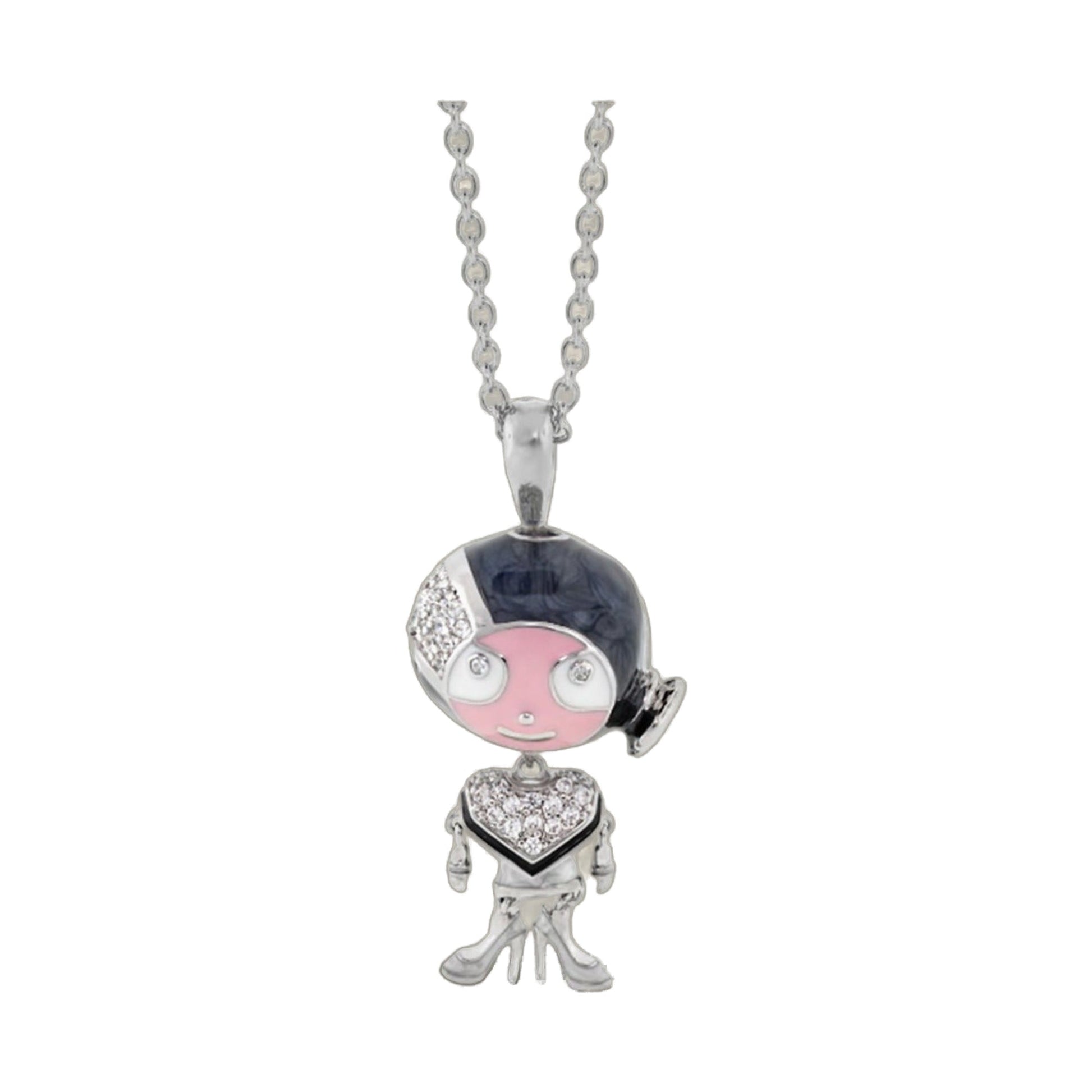 Lga Bubble Kids Girl Necklace with pink bear pendant and crystals on Tampa on Tampa Home & Garden Store
