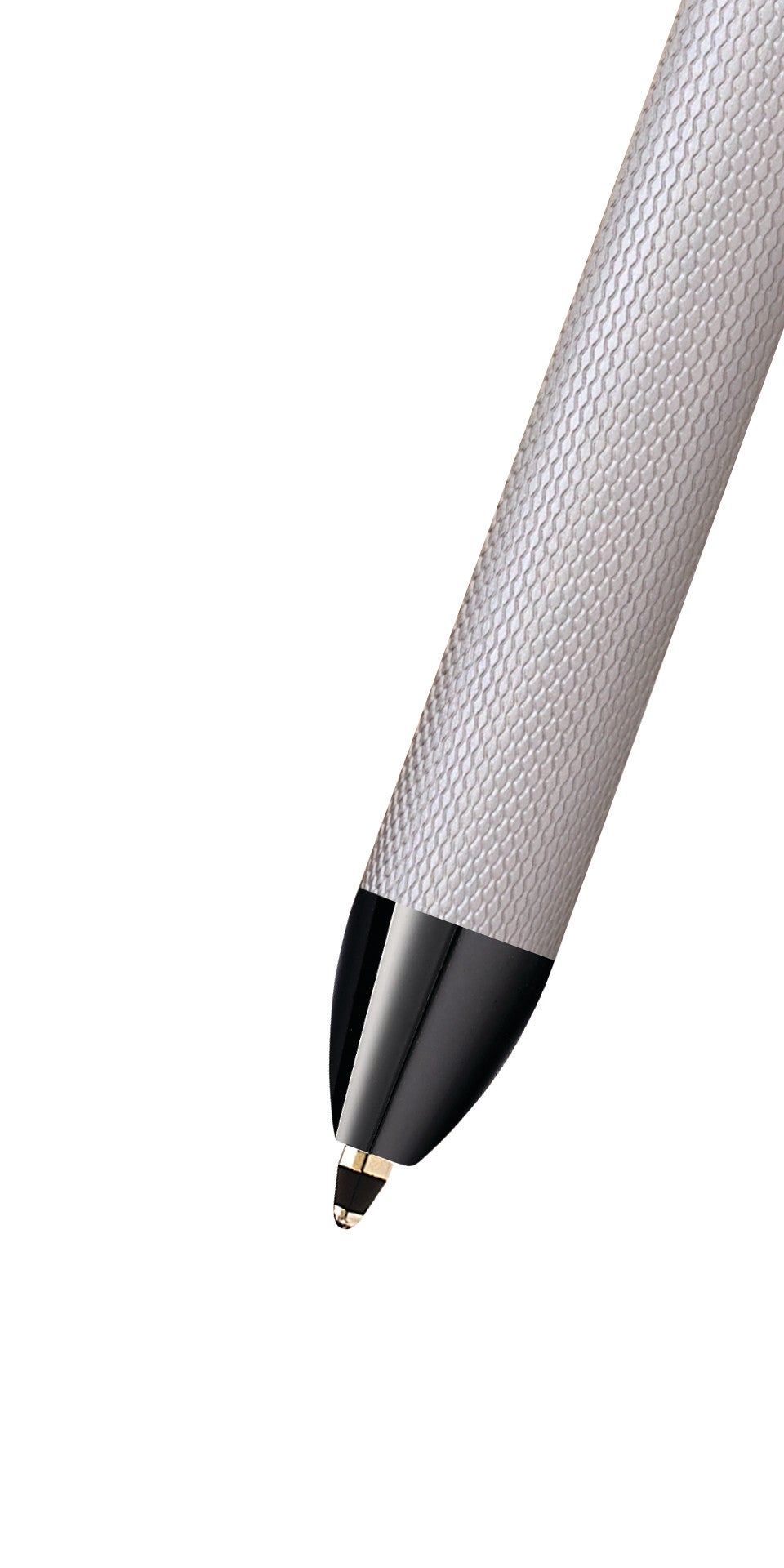 A.T. Cross Tech3+ Brushed Chrome PVD multifunction pen with textured silver body on Tampa Home & Garden Store