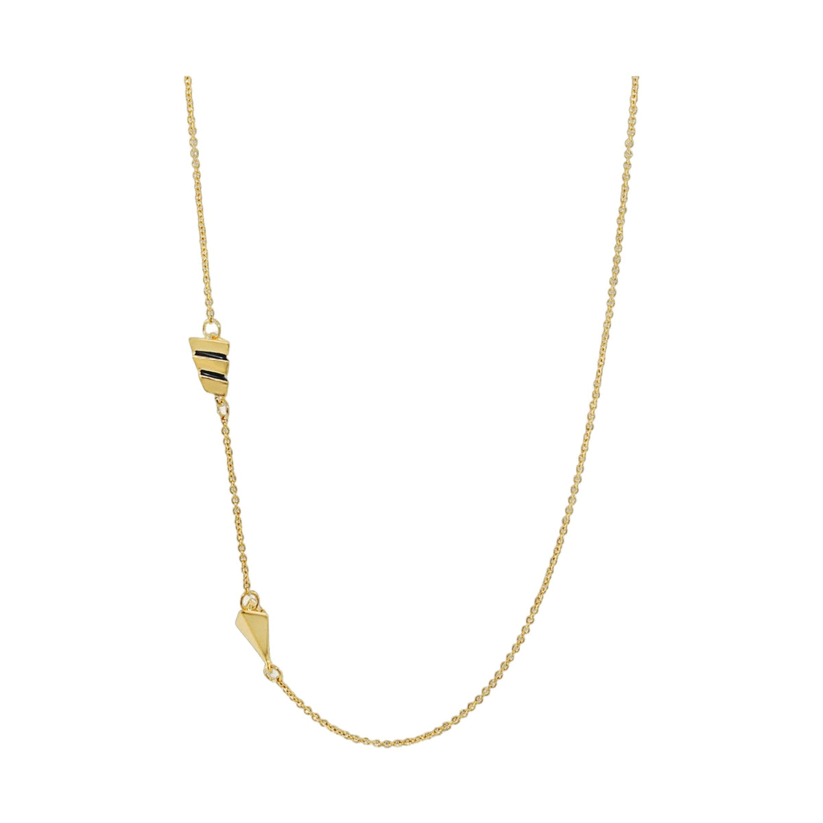 Open Arms Arrow necklace gold-tone chain with geometric arrow pendant on Tampa Home & Garden Store