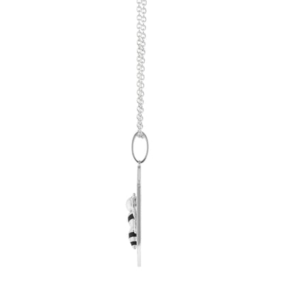 Beehive Necklace by Lauren G Adams with silver-tone chain and hive pendant on Tampa Home & Garden Store
