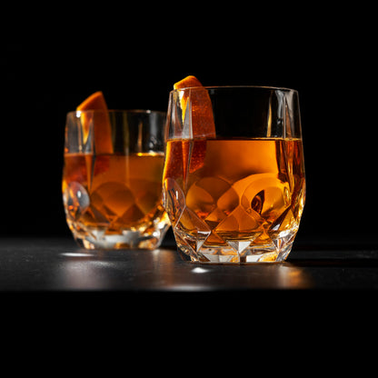 Bruno Crystal Cocktail Glasses and a Heavy Base