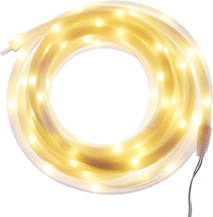 Guirlande lumineuse LED USB blanc chaud flexible - 5,6 m - Contrôleur 10 fonctions