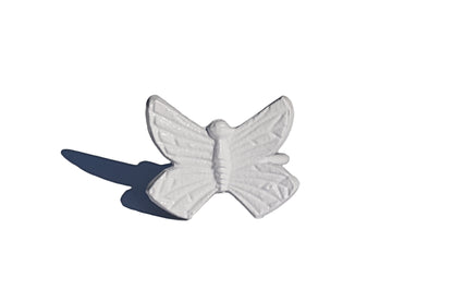 Vibhsa white butterfly napkin ring, handcrafted aluminum, dining decor set of 4 on Tampa Home & Garden Store